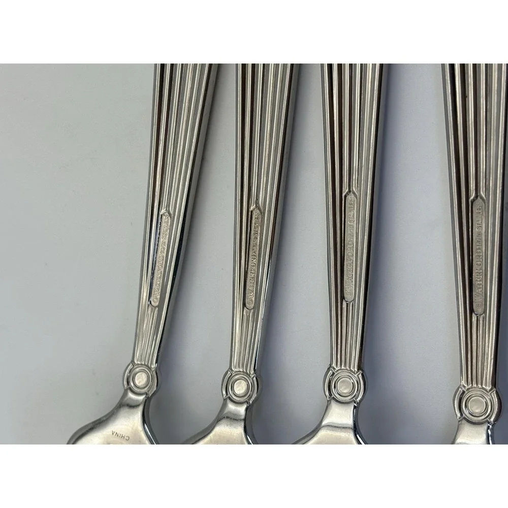 Waterford Carleton Stainless Salad Forks Set of 4 18/10 China
